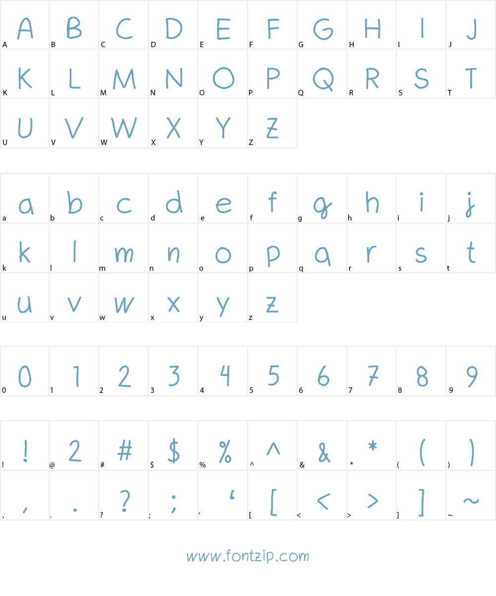 Whiplashgirlchild Font Character